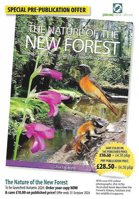 Clive Chatters' new book 'The Nature of the New Forest' will be published in Autumn 2024. You can order a pre-publication copy at a £10 discount.